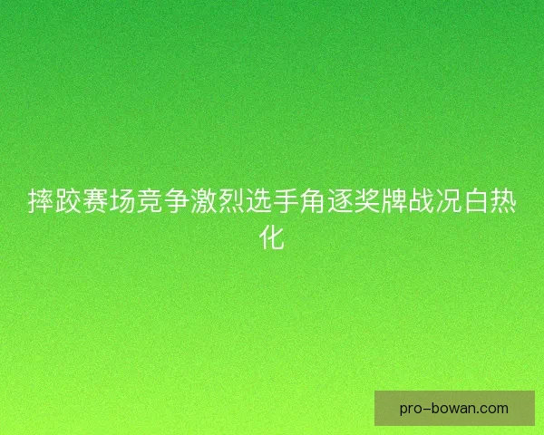 摔跤赛场竞争激烈选手角逐奖牌战况白热化